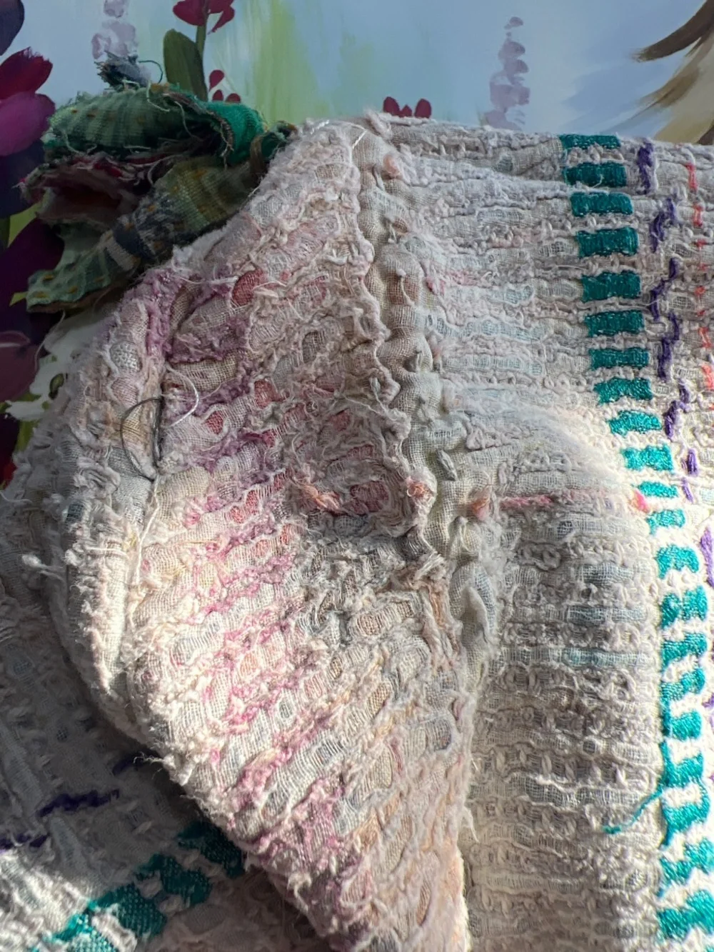 Kantha cosmetic bag